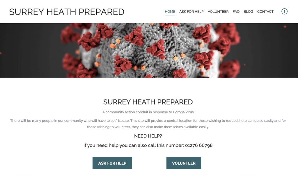 Surrey Heath Prepared website